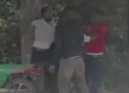 Mediamax Journalist George Njoroge, during an attack by Senator Allan Chesang's aide Joram Wataka.